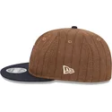 new-era-flat-brim-9fifty-retro-crown-wool-pinstripe-detroit-tigers-mlb-brown-and-navy-blue-adjustable-cap