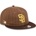 mutsid-lame-pruun-reguleeritav-9fifty-retro-crown-wool-pinstripe-san-diego-padres-mlb-new-era