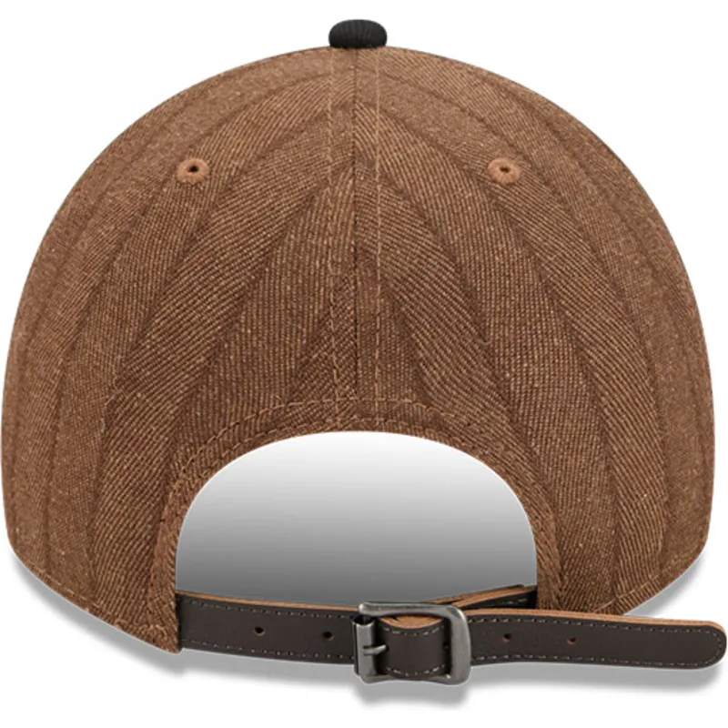 cap-kumer-brown-adjustable-strap-9twenty-a-frame-wool-pinstripe-atlanta-braves-mlb-new-era