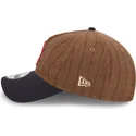 cap-kumer-brown-adjustable-strap-9twenty-a-frame-wool-pinstripe-boston-red-sox-mlb-new-era
