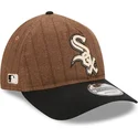 mutsid-kumer-pruun-reguleeritav-9twenty-a-frame-wool-pinstripe-chicago-white-sox-mlb-new-era