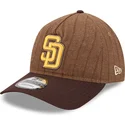 mutsid-kumer-pruun-reguleeritav-9twenty-a-frame-wool-pinstripe-san-diego-padres-mlb-new-era