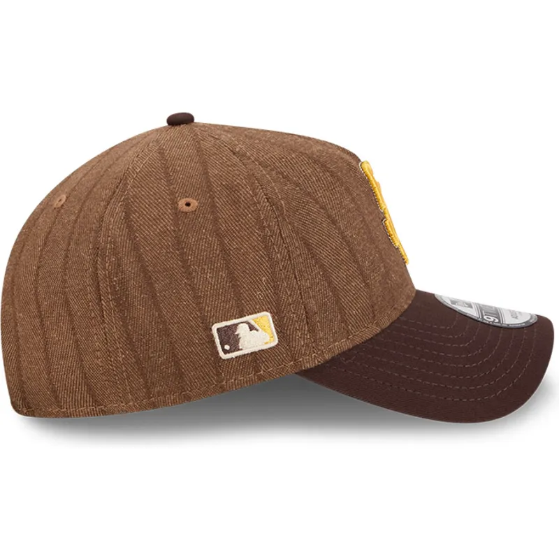 mutsid-kumer-pruun-reguleeritav-9twenty-a-frame-wool-pinstripe-san-diego-padres-mlb-new-era