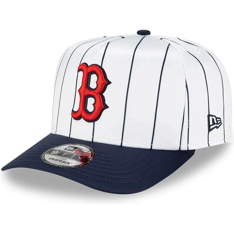 mutsid-kumer-valge-snapback-9fifty-a-frame-satin-pinstripe-boston-red-sox-mlb-new-era