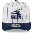 mutsid-kumer-valge-snapback-9fifty-a-frame-satin-pinstripe-chicago-white-sox-mlb-new-era