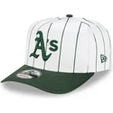 mutsid-kumer-valge-snapback-9fifty-a-frame-satin-pinstripe-oakland-athletics-mlb-new-era