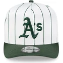 mutsid-kumer-valge-snapback-9fifty-a-frame-satin-pinstripe-oakland-athletics-mlb-new-era