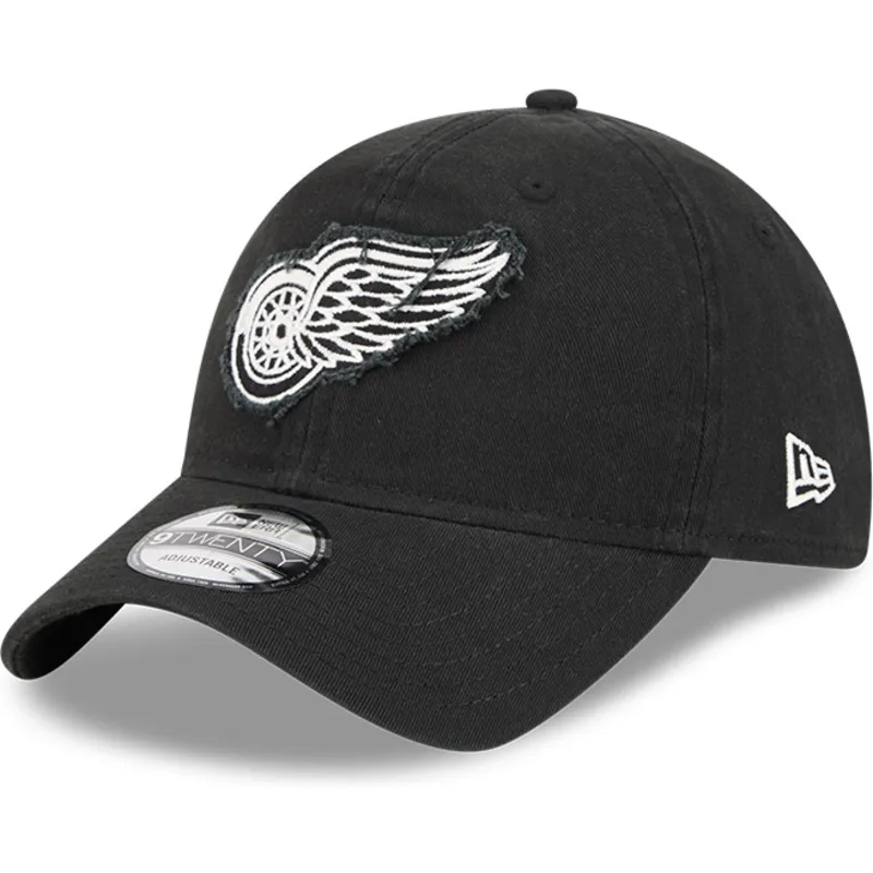 mutsid-kumer-must-reguleeritav-9twenty-stamp-detroit-red-wings-nhl-new-era