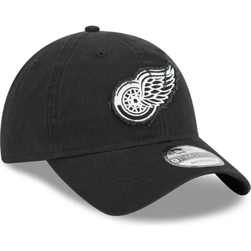 mutsid-kumer-must-reguleeritav-9twenty-stamp-detroit-red-wings-nhl-new-era