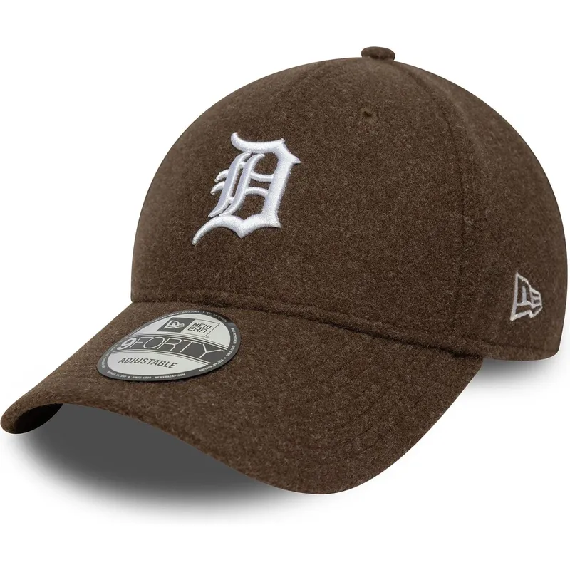mutsid-kumer-pruun-snapback-9forty-melton-wool-detroit-tigers-mlb-new-era