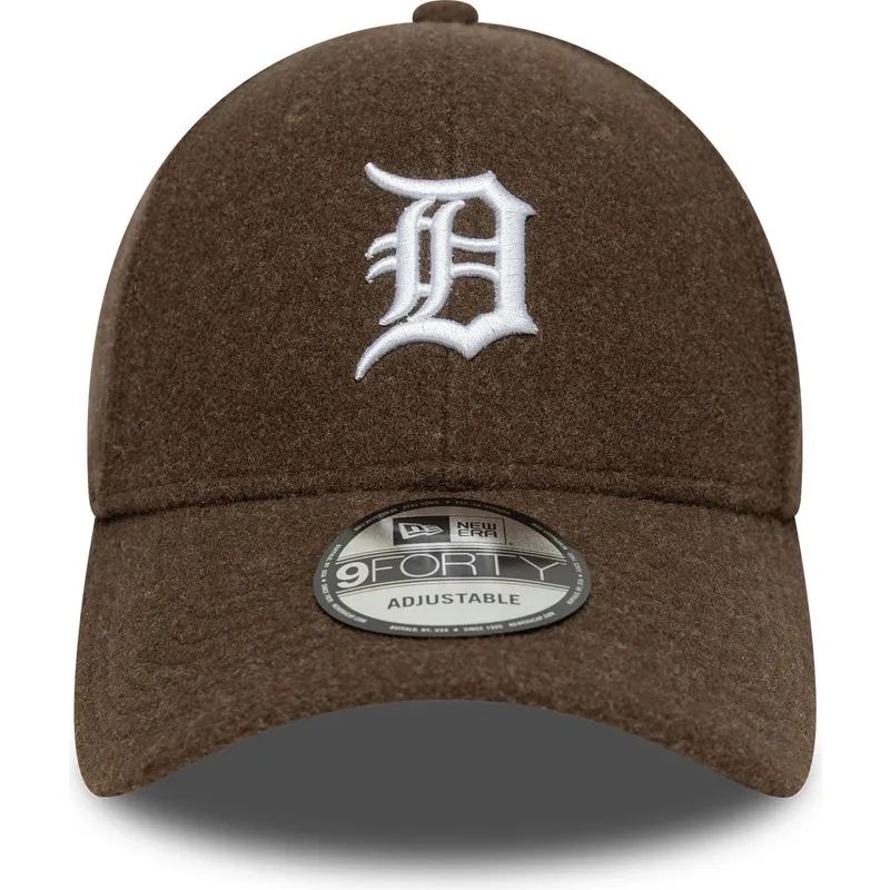 mutsid-kumer-pruun-snapback-9forty-melton-wool-detroit-tigers-mlb-new-era