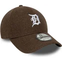 mutsid-kumer-pruun-snapback-9forty-melton-wool-detroit-tigers-mlb-new-era