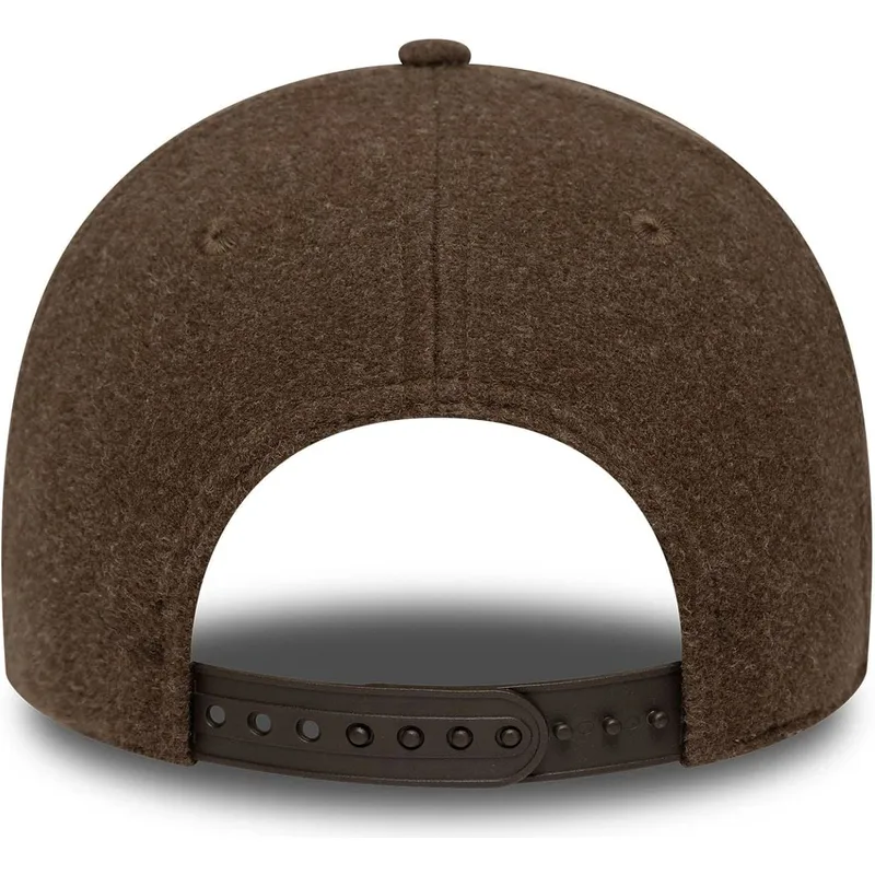 mutsid-kumer-pruun-snapback-9forty-melton-wool-detroit-tigers-mlb-new-era