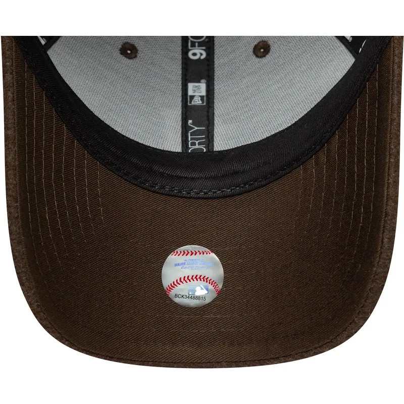 mutsid-kumer-pruun-snapback-9forty-melton-wool-detroit-tigers-mlb-new-era
