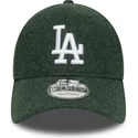 new-era-curved-brim-9forty-melton-wool-los-angeles-dodgers-mlb-green-snapback-cap