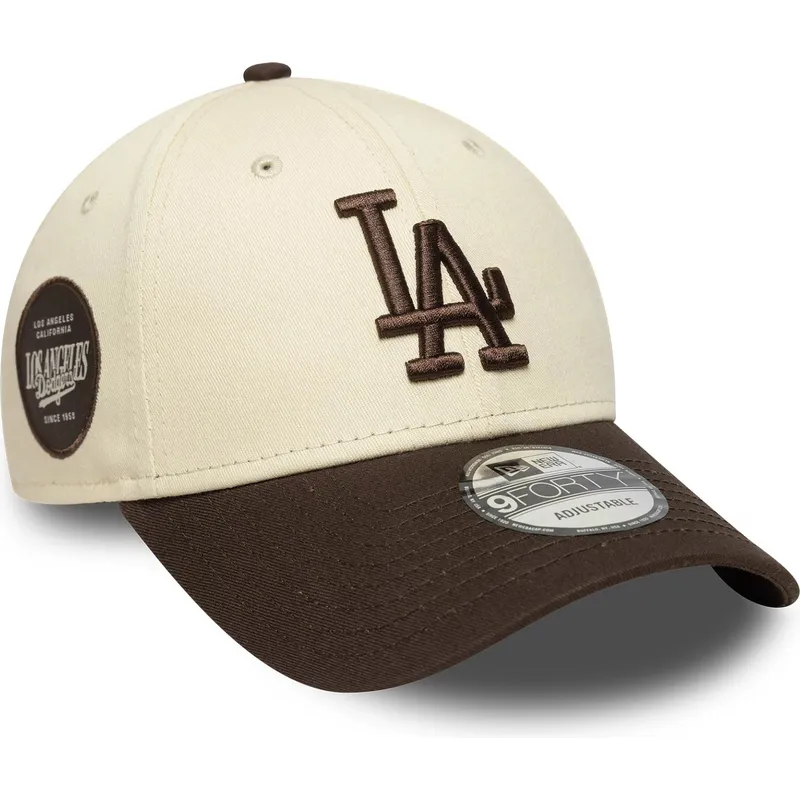 mutsid-kumer-pruun-reguleeritav-9forty-side-patch-los-angeles-dodgers-mlb-new-era