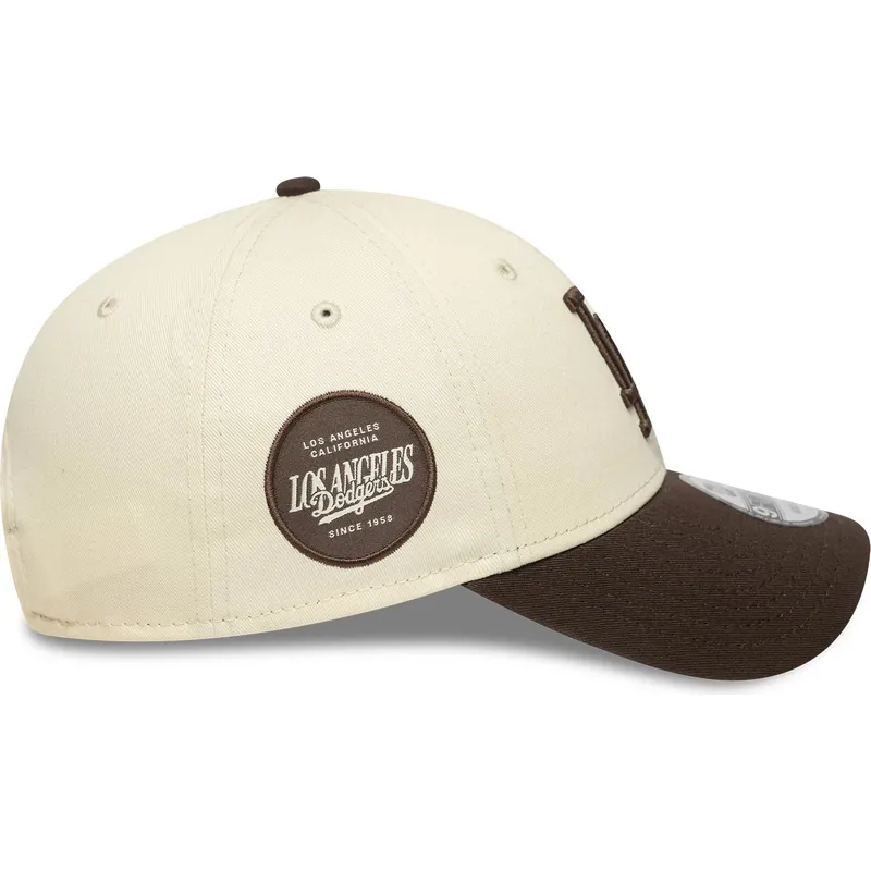 mutsid-kumer-pruun-reguleeritav-9forty-side-patch-los-angeles-dodgers-mlb-new-era