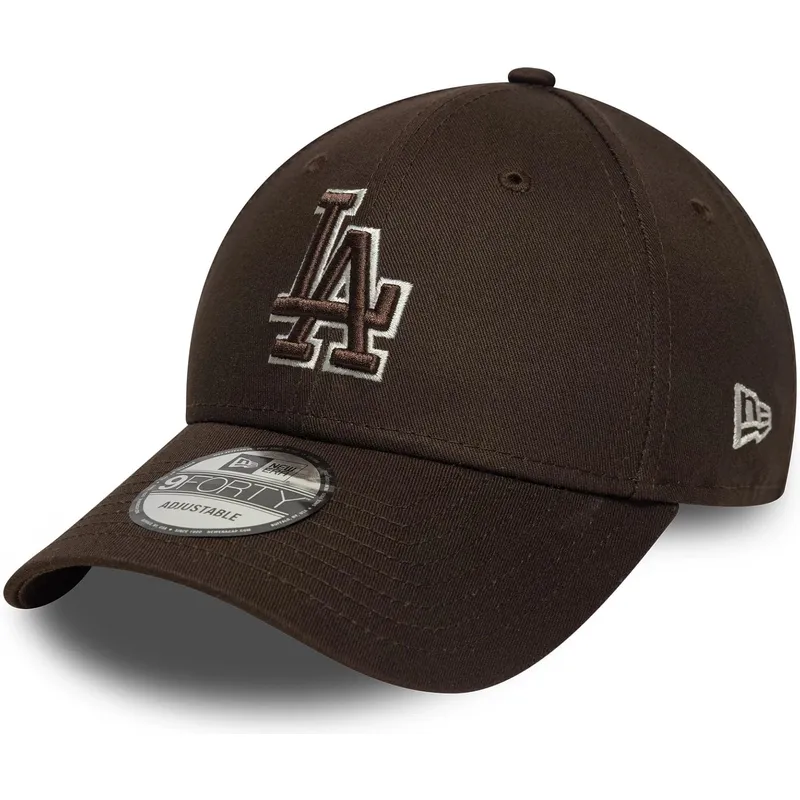 mutsid-kumer-pruun-reguleeritav-9forty-outline-los-angeles-dodgers-mlb-new-era