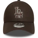 mutsid-kumer-pruun-reguleeritav-9forty-outline-los-angeles-dodgers-mlb-new-era