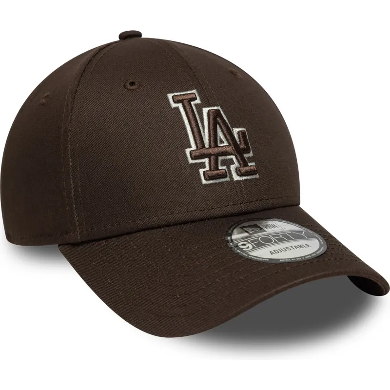 mutsid-kumer-pruun-reguleeritav-9forty-outline-los-angeles-dodgers-mlb-new-era
