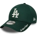 mutsid-kumer-roheline-reguleeritav-9forty-visor-script-los-angeles-dodgers-mlb-new-era
