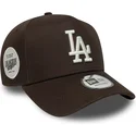 cap-kumer-brown-snapback-9forty-e-frame-side-patch-los-angeles-dodgers-mlb-new-era