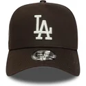 cap-kumer-brown-snapback-9forty-e-frame-side-patch-los-angeles-dodgers-mlb-new-era