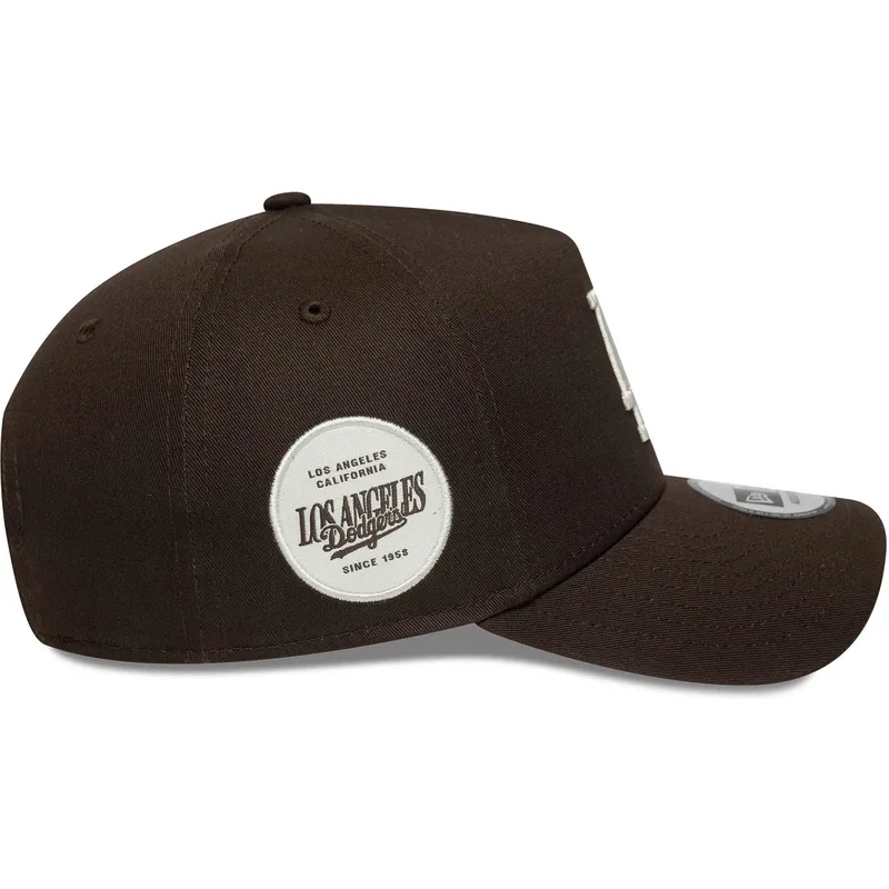 cap-kumer-brown-snapback-9forty-e-frame-side-patch-los-angeles-dodgers-mlb-new-era