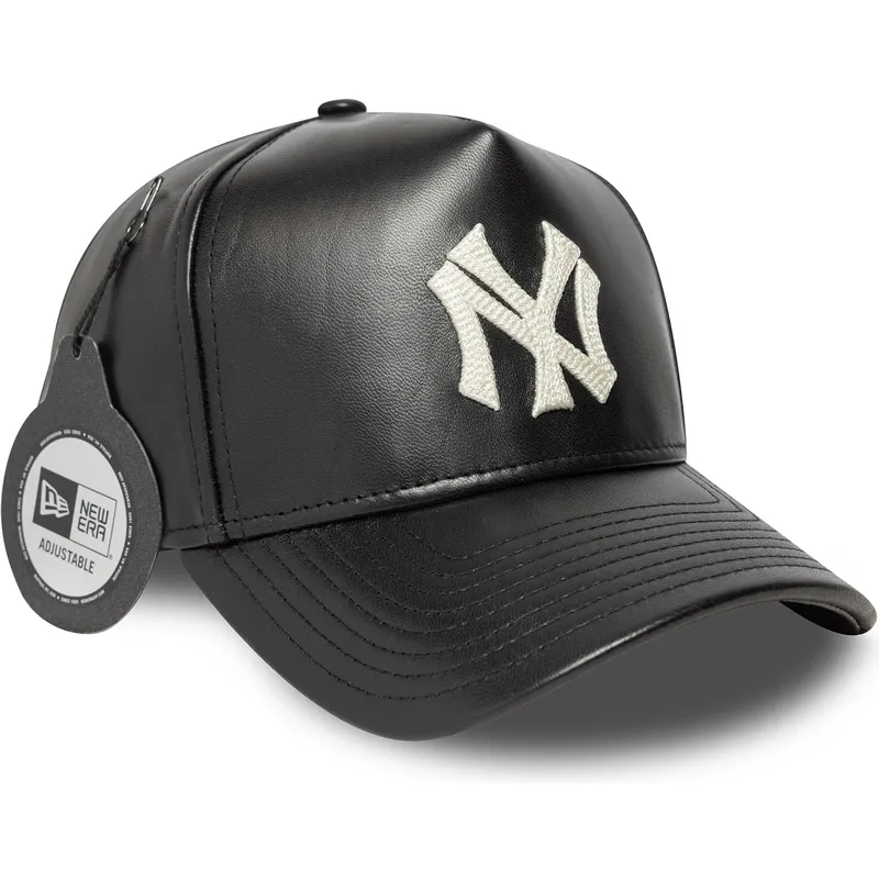 mutsid-kumer-must-reguleeritav-9forty-e-frame-img-leather-new-york-yankees-mlb-new-era
