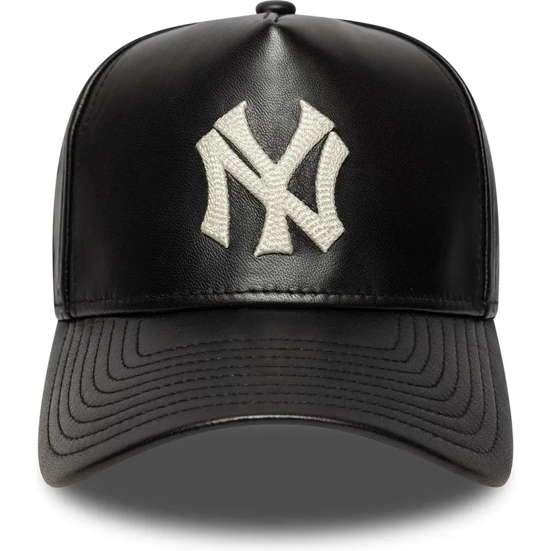 mutsid-kumer-must-reguleeritav-9forty-e-frame-img-leather-new-york-yankees-mlb-new-era