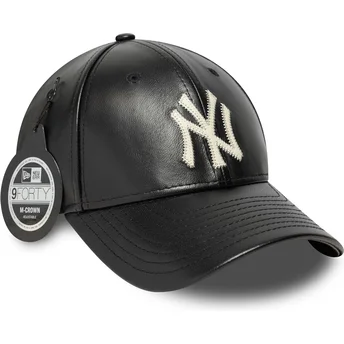 Mütsid kumer must reguleeritav 9FORTY M-Crown Img Leather New York Yankees MLB New Era