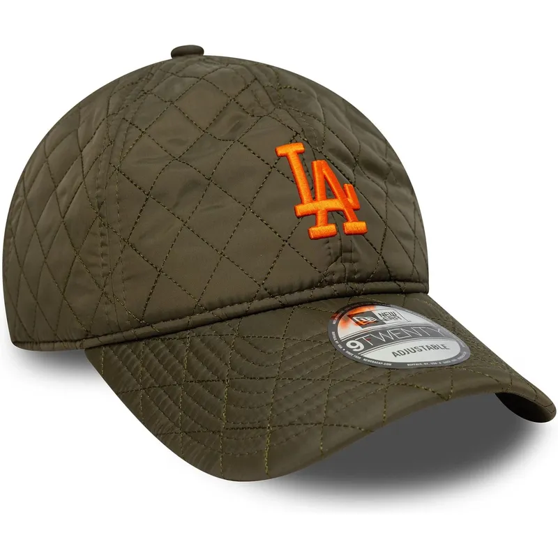 mutsid-kumer-roheline-reguleeritav-9twenty-quilted-los-angeles-dodgers-mlb-new-era