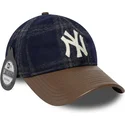 mutsid-kumer-mitmevarviline-reguleeritav-9twenty-img-loden-leather-new-york-yankees-mlb-new-era