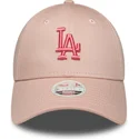 mutsid-kumer-roosa-reguleeritav-9forty-league-essential-los-angeles-dodgers-mlb-new-era