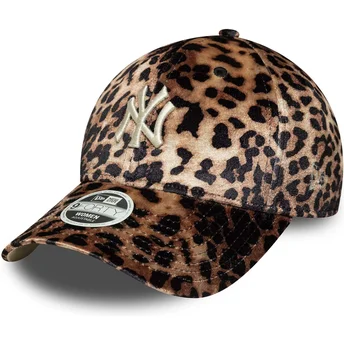 Mütsid kumer leopard reguleeritav 9FORTY Leo Velour New York Yankees MLB New Era