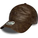 mutsid-kumer-pruun-reguleeritav-9twenty-worn-pu-new-york-yankees-mlb-new-era