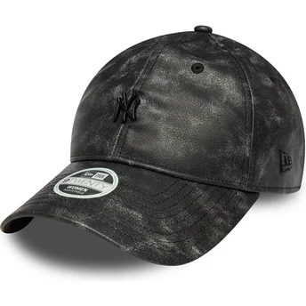 Cap kumer black adjustable strap 9TWENTY Worn PU New York Yankees MLB New Era