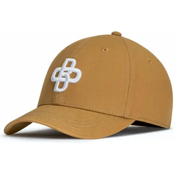 Oblack Curved Brim Baseball Peach OBL058 Light Brown Adjustable Cap