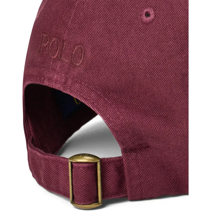 mutsid-kumer-punane-reguleeritav-cotton-chino-classic-sport-polo-ralph-lauren