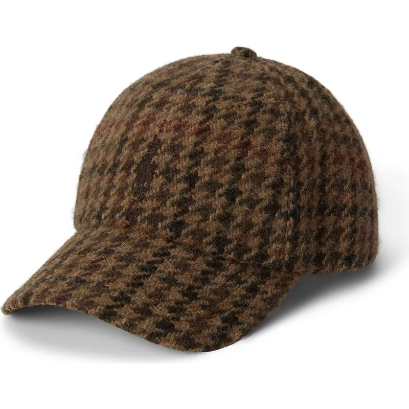 mutsid-kumer-pruun-reguleeritav-checked-wool-tweed-polo-ralph-lauren
