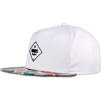 Mütsid lame valge snapback Rubber Aztek Djinns