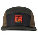 djinns-flat-brim-resting-man-green-adjustable-cap