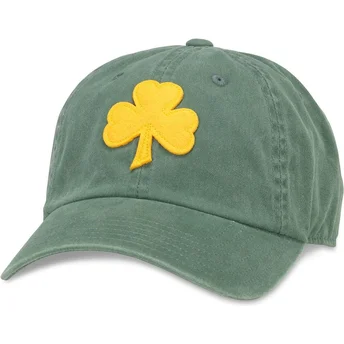American Needle Curved Brim Boston Shamrocks Archive Green Adjustable Cap