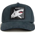 goorin-bros-curved-brim-shark-smurf-the-showdown-the-farm-black-denim-snapback-cap