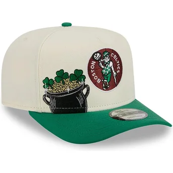 Mütsid kumer roheline snapback 9FIFTY A Frame Precurved Hardwood Classics Boston Celtics NBA New Era