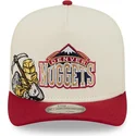 mutsid-kumer-punane-snapback-9fifty-a-frame-precurved-hardwood-classics-denver-nuggets-nba-new-era