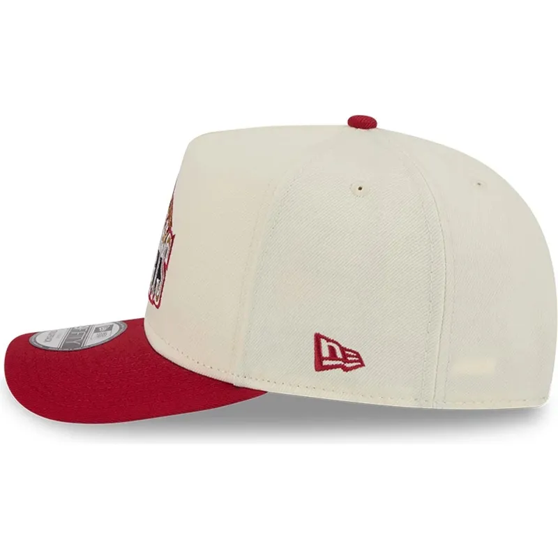 mutsid-kumer-punane-snapback-9fifty-a-frame-precurved-hardwood-classics-denver-nuggets-nba-new-era