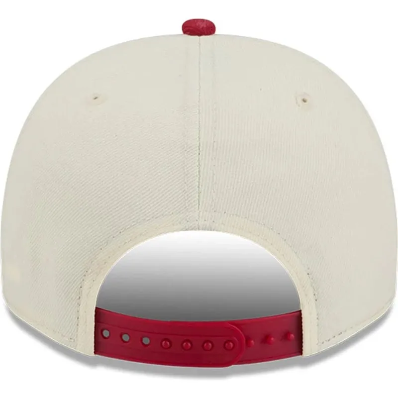 mutsid-kumer-punane-snapback-9fifty-a-frame-precurved-hardwood-classics-denver-nuggets-nba-new-era