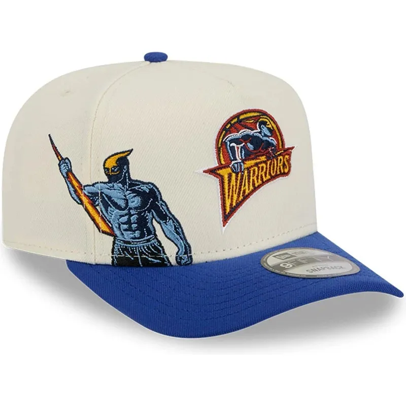 cap-kumer-blue-snapback-9fifty-a-frame-precurved-hardwood-classics-golden-state-warriors-nba-new-era