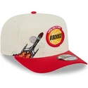 mutsid-kumer-punane-snapback-9fifty-a-frame-precurved-hardwood-classics-houston-rockets-nba-new-era